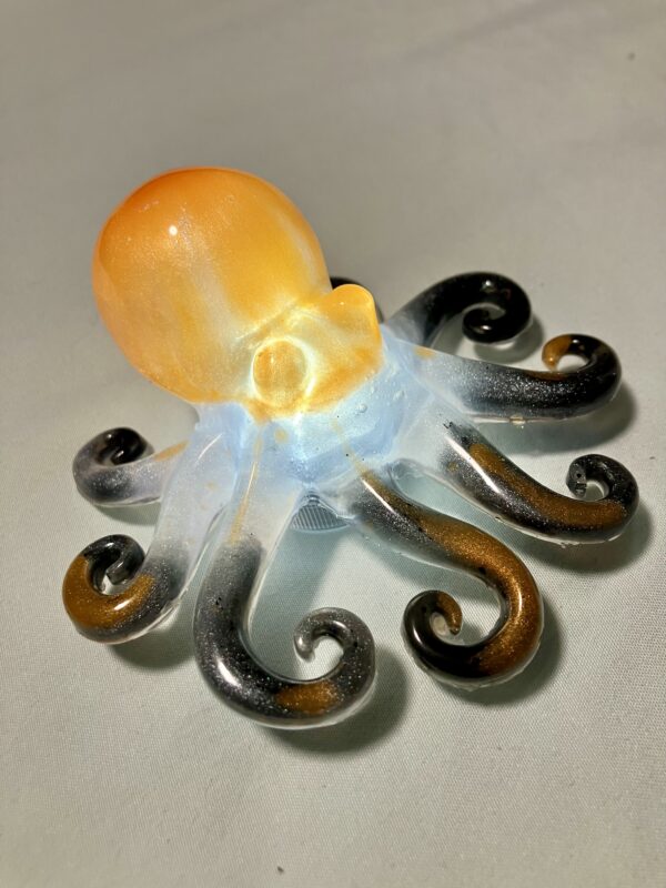 Octopus Nightlight orange/white/black