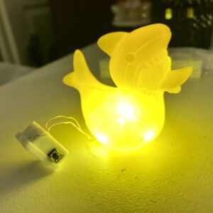 Duck dressed in shark costume nightlight