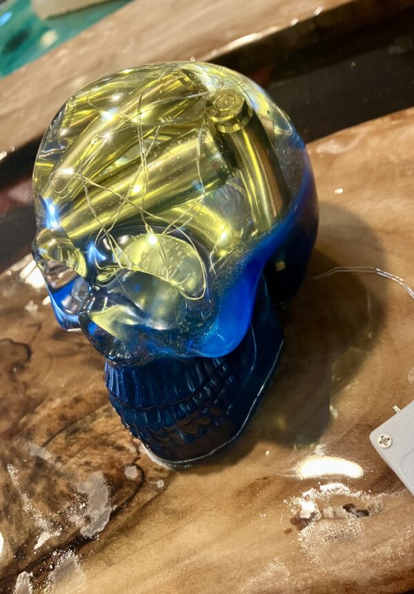 Skull bullet casing nightlight
